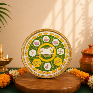 Plastic Return Gift Plate with Kumkum & Manjal Box
